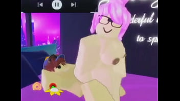 Puta de cabello morado follada