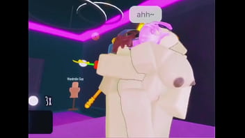 Puta de cabello morado follada