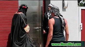 Japanese nuru massage and sexual tension on air matress 04