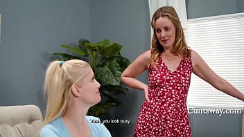 Eating dessert between step mom's legs under the table charlotte stokely khloe kingsley