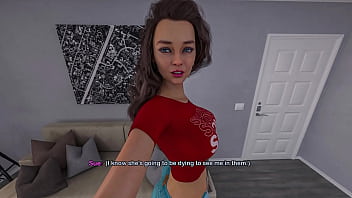 My bimbo dream #06 busty latina fingers herself thinking about my stepmom's fake tits