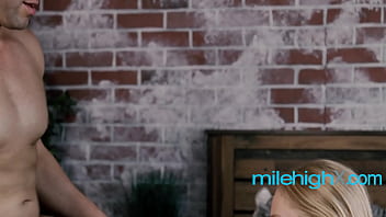 Teen fucks the man of the house to shut him up