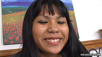 Asian teen fucks hung black guy