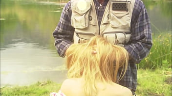 Fisherman gets some xxx action from the wife while fishing