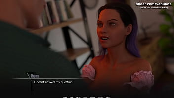 Busty lesbian teen with a big ass tries her first cock hot first blowjob and cum swallowing taboo university steam game 3d animated hentai game