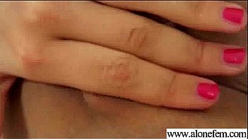 Alone horny girl insert all things in holes video 13