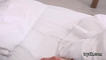 Lovable cutie sucks cock in pov and gets juicy vagina nailed