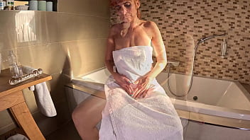 Horny relaxation masturbation in the bathroom