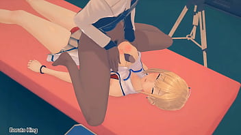 Probando el pené negro de su maestro