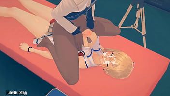 Probando el pené negro de su maestro