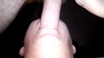 Man fucks throat of hot milf