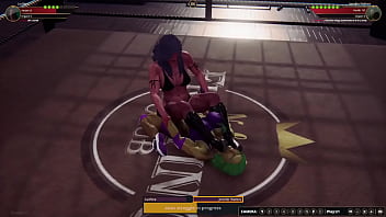 Lucifera vs jennifer nf3d female mma combat femdom