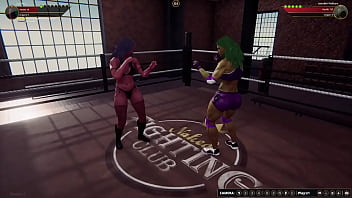 Lucifera vs jennifer nf3d female mma combat femdom