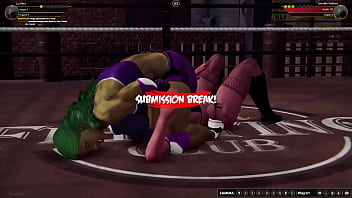 Lucifera vs jennifer nf3d female mma combat femdom