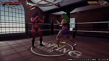 Lucifera vs jennifer nf3d female mma combat femdom