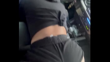 Blonde streetwalker gets paid to suck cock and lets the guy nut in her whore mouth