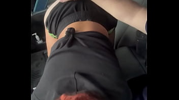 Blonde streetwalker gets paid to suck cock and lets the guy nut in her whore mouth