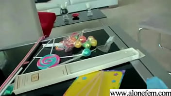 Sexy girl masturbating with all kind of toys movie 22