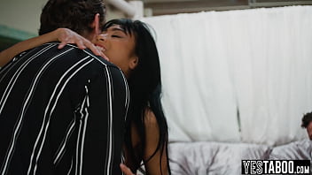 Big boobs curvy asian milf ember snow spreads big ass for some double penetration