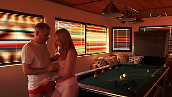 Winning in billiard leads to a fucking session