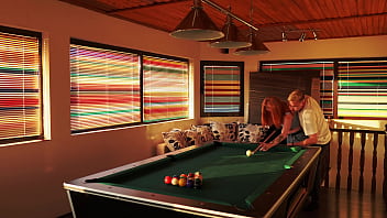 Winning in billiard leads to a fucking session