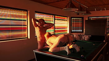 Winning in billiard leads to a fucking session