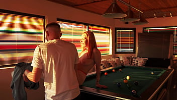 Winning in billiard leads to a fucking session