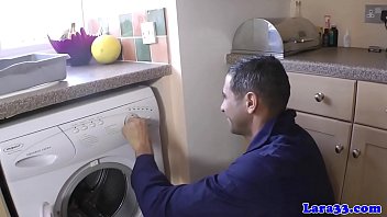 Classy euro milf fucked by plumbers pipe