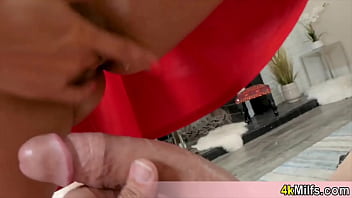 Busty milf wife gets throat fucked