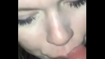Big booty white teen sucks thick cock