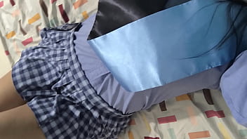 40 year old student earned her bachelor's degree in educational sciences and celebrates by touching her vagina