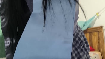 40 year old student earned her bachelor's degree in educational sciences and celebrates by touching her vagina