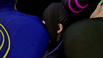 Street fighter chunli laura ass sandwich juri Street fighter chunli laura ass sandwich juri