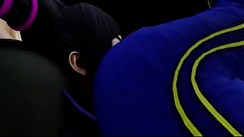 Street fighter chunli laura ass sandwich juri