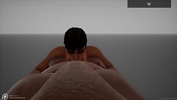 Fat man tries to satisfy hot big tit ass milf