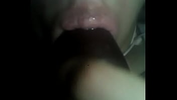 Chupando mi vibrador