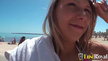 Stunning teen is pleasuring dude's big and hard prick