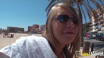 Stunning teen is pleasuring dude's big and hard prick