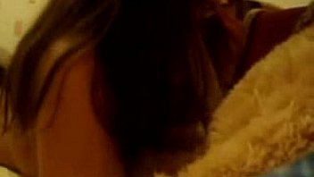 Brunette teen chick sucks and fucks a plastic cock