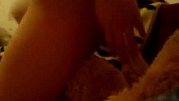 Brunette teen chick sucks and fucks a plastic cock