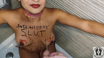 Ana spears submissive girl bdsm golden shower bodywritting