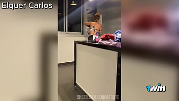 Naughty maid sucking dick while washing my wife's clothes