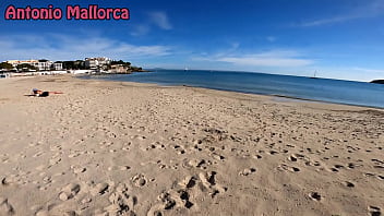 Uncut picking up a huge ass cuban from the public beach behind the scene