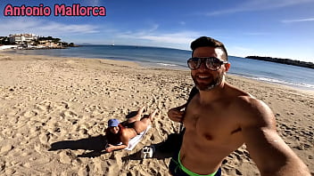 Uncut picking up a huge ass cuban from the public beach behind the scene