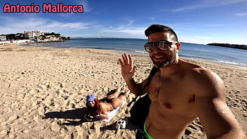 Uncut picking up a huge ass cuban from the public beach behind the scene