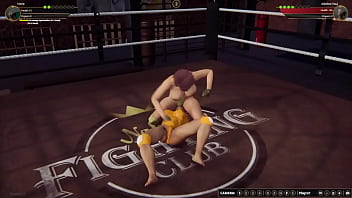 Horie vs adeline nf3d female mma combat ring