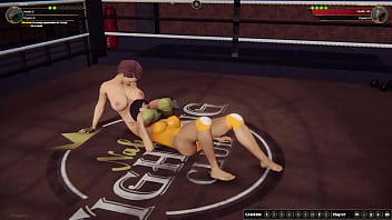 Horie vs adeline nf3d female mma combat ring