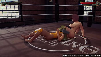 Horie vs adeline nf3d female mma combat ring