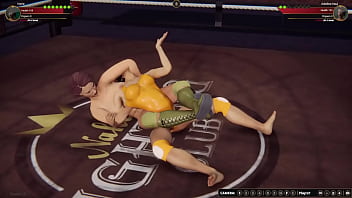 Horie vs adeline nf3d female mma combat ring