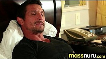 Slippery nuru massage for lucky dude 5